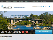 Tablet Screenshot of paragoninsservices.com